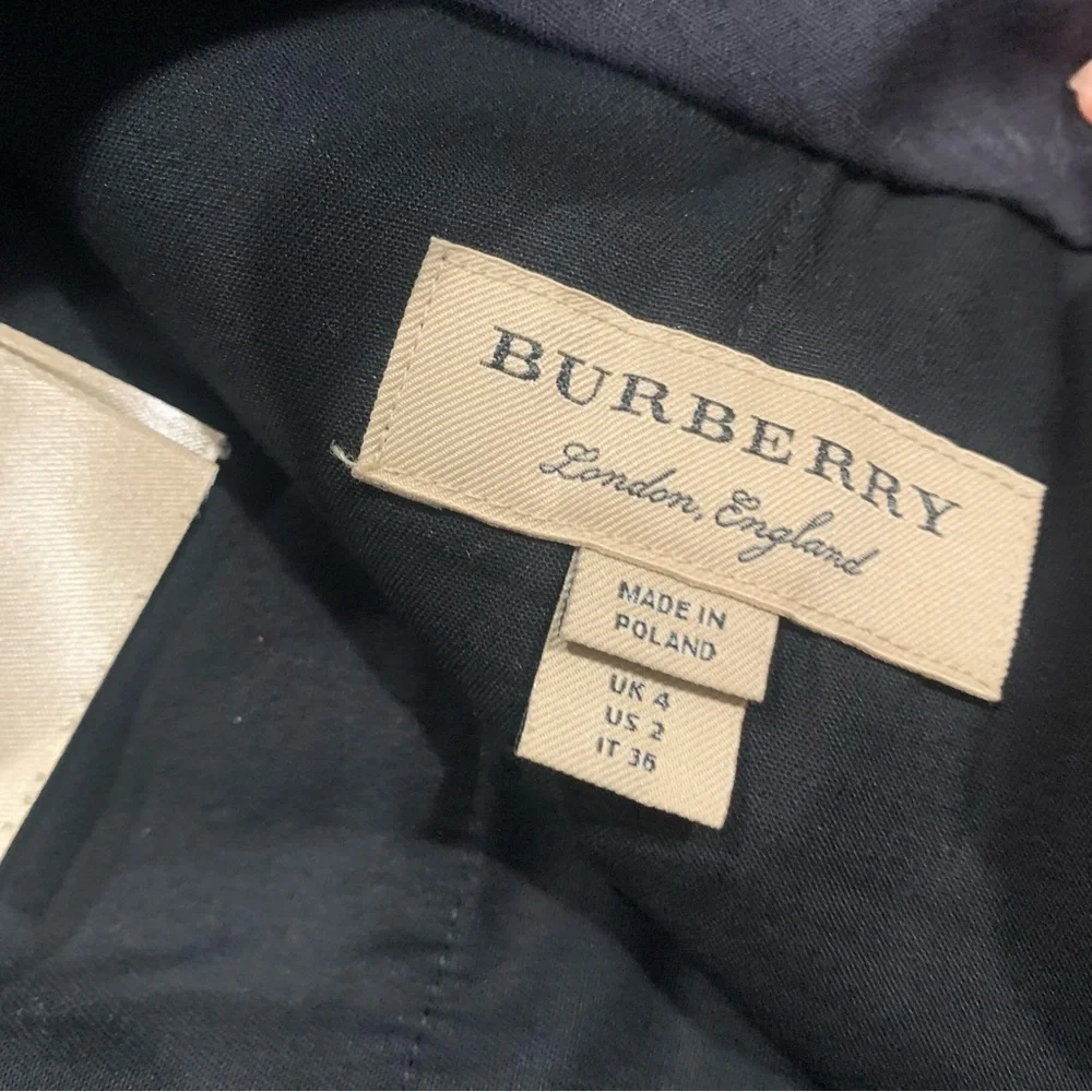 Burberry Trousers Straight-Fit Tailored Wool in Black